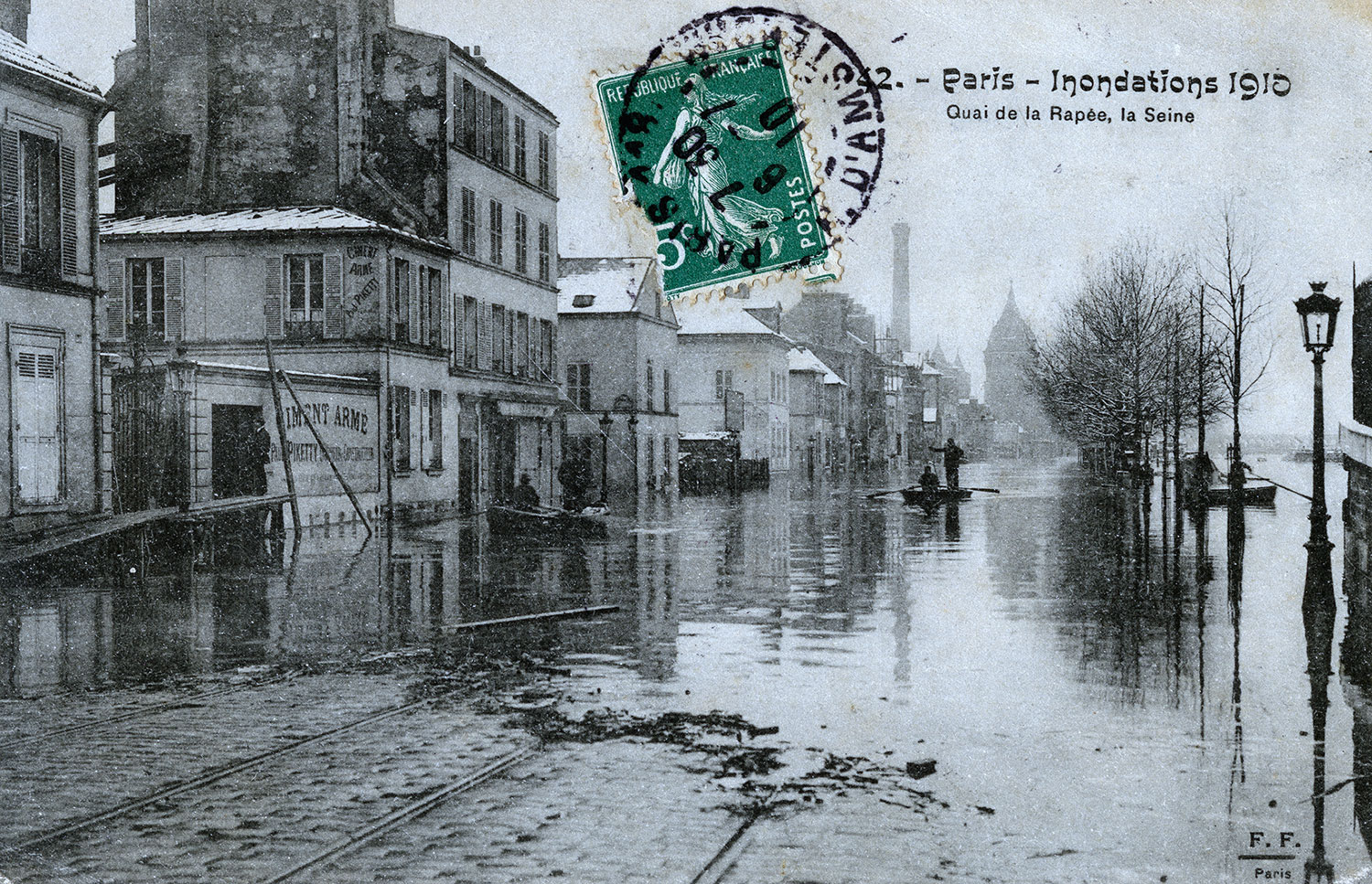 la crue de la seine  u00e0 paris  1910  en cartes postales  u2014 le