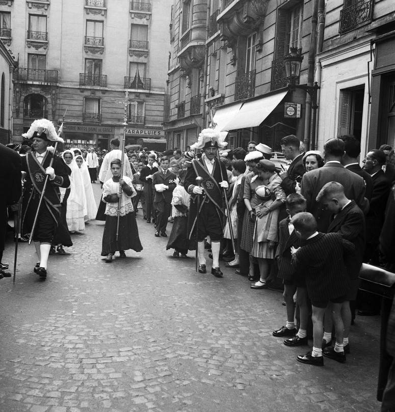 L'arrivée de la procession