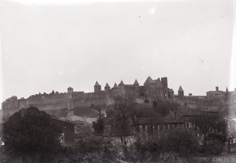 Carcassonne, vue générale des remparts