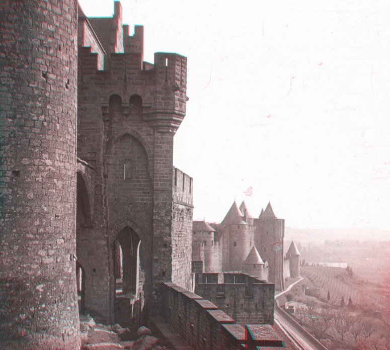 Carcassonne, l'entrée du château