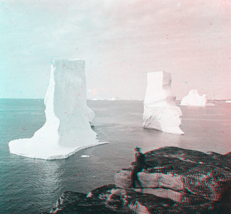 Icebergs devant Godhavn Groenland