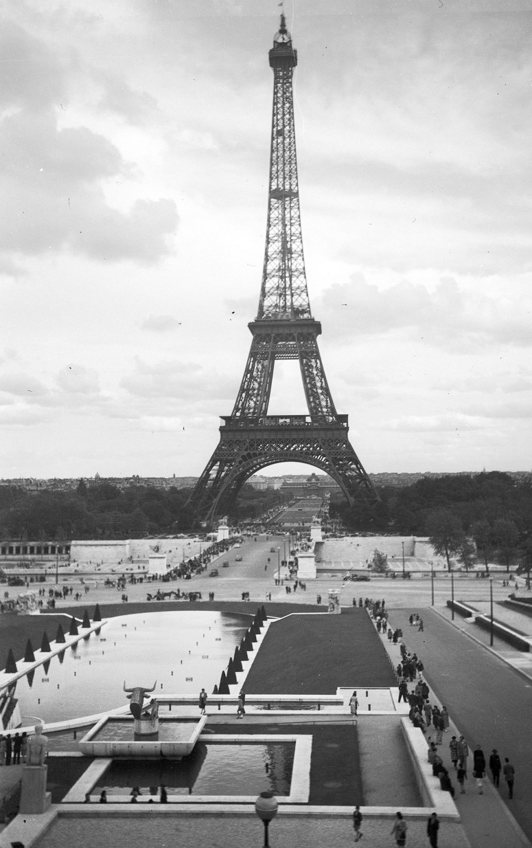 Les jardins du Trocadéro et la Tour Eiffel