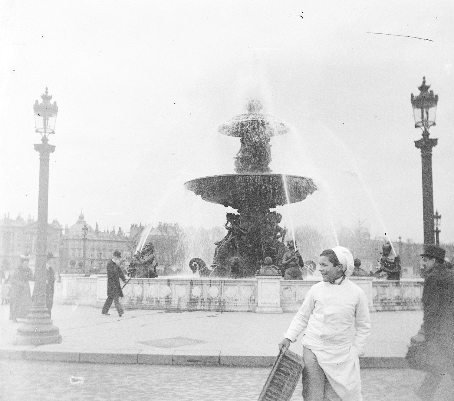 Paris 1898 - Place de la Concorde, pâtissier