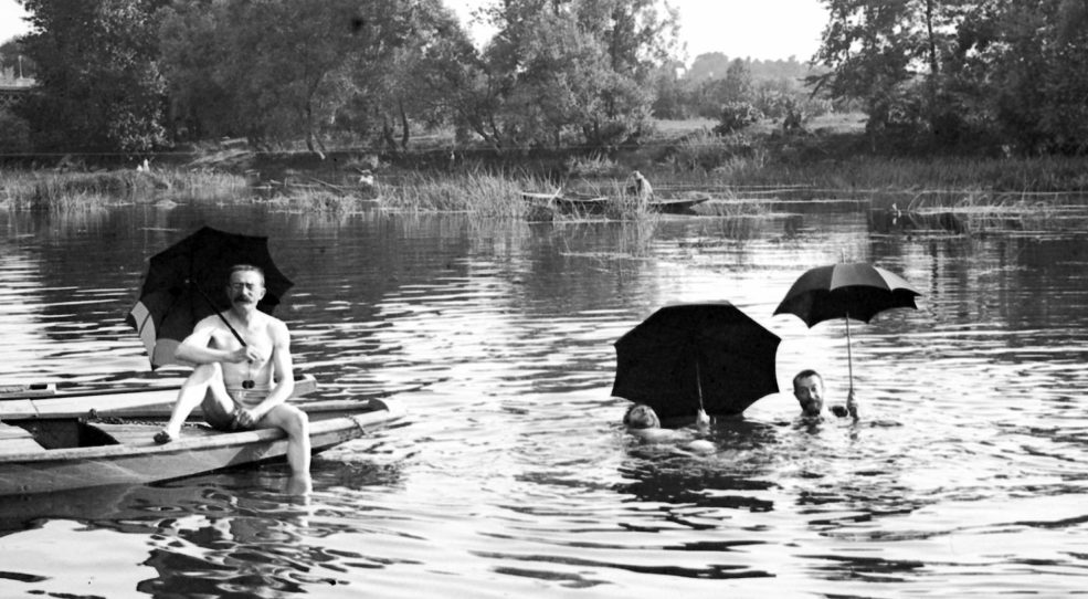Baignade dans la Marne