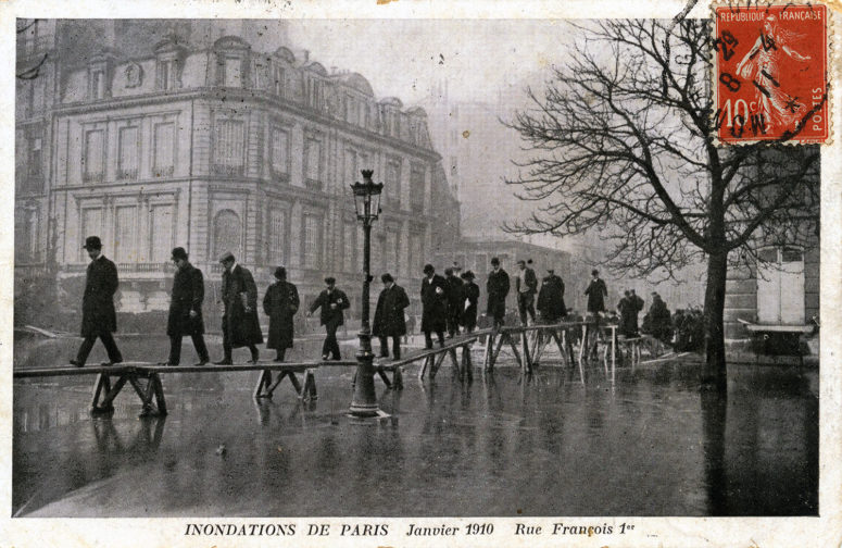 Inondations de Paris Janvier 1910 Rue François 1er