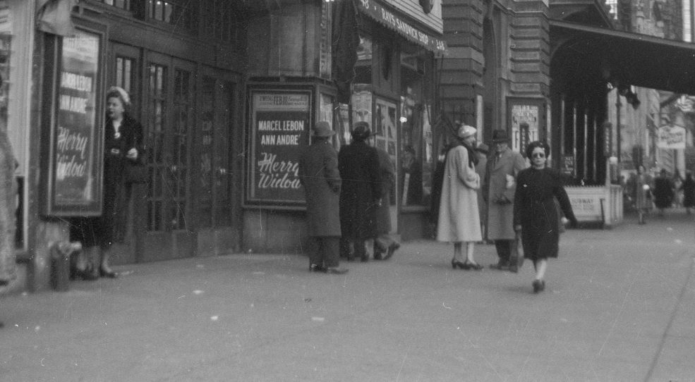 La Veuve joyeuse, au théâtre Shubert, Philadelphie 1952