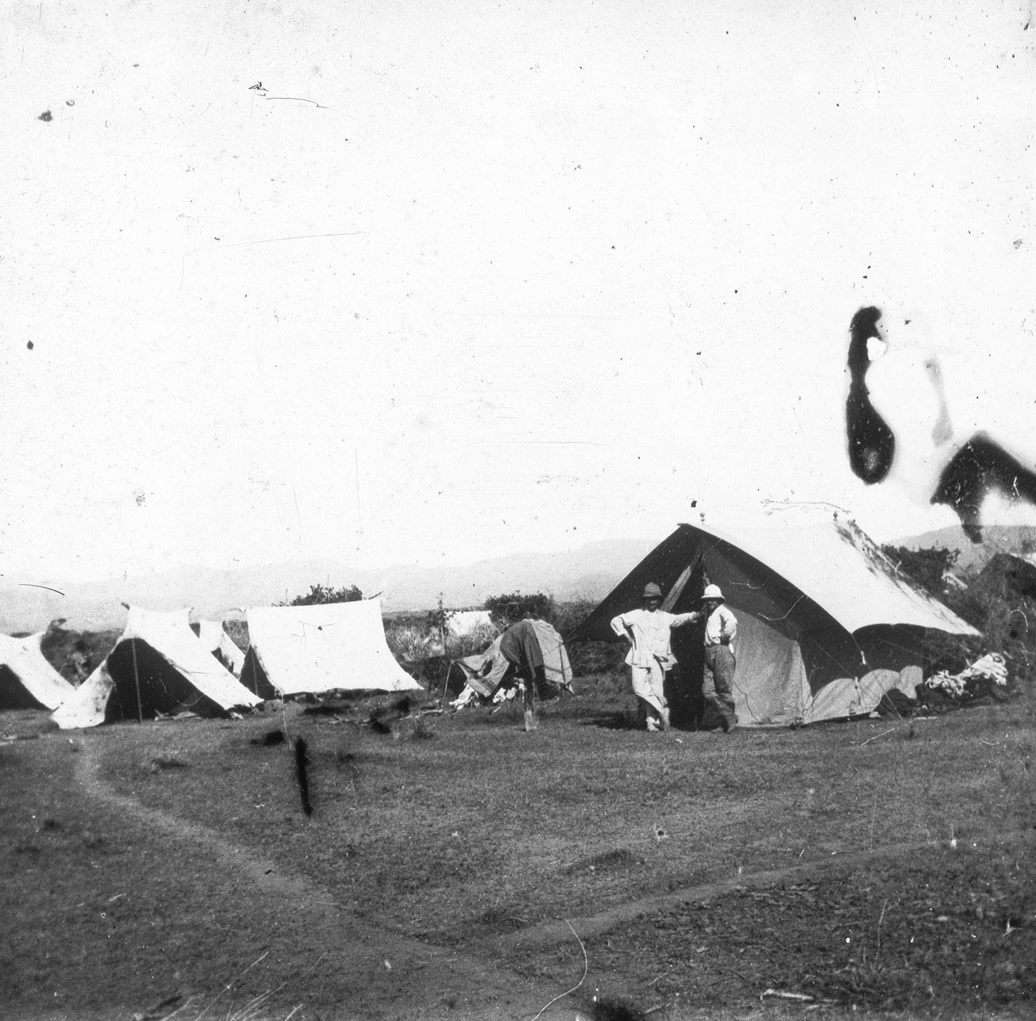 Campement d'ingénieurs Abyssinie Mai 1911